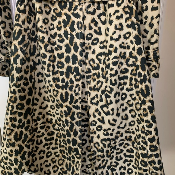 Like new animal print trench coat by Style Portfolio(Nordstrom) size M - Picture 9 of 10